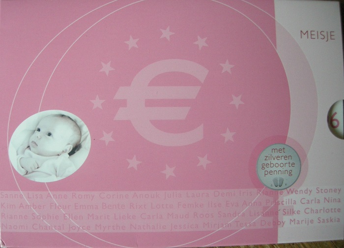(afbeelding voor) Babyset Nederland 2006 Meisje ZILVER
